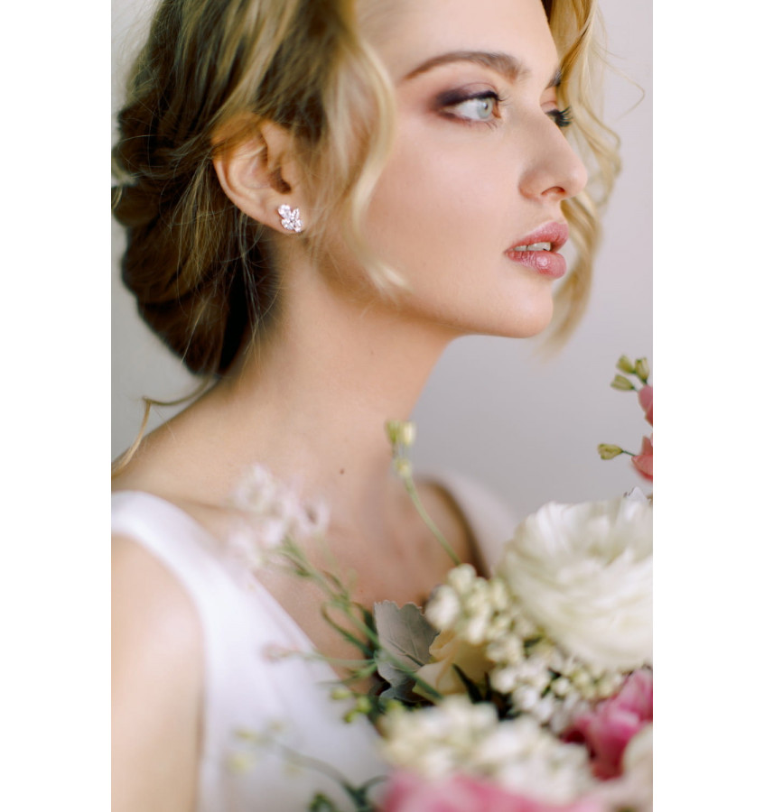 Kolczyki SARAH SILVER | Novia Blanca