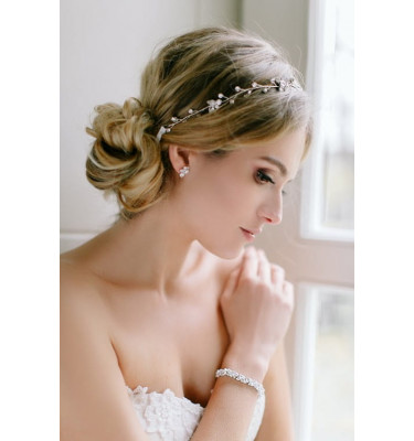 Kolczyki SARAH SILVER | Novia Blanca