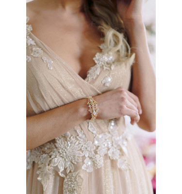 Bransoletka NADIN ANTIQUE GOLD 17cm