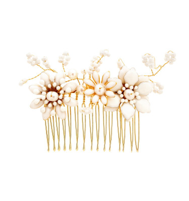 Grzebyk GOLDEN FLOWERS