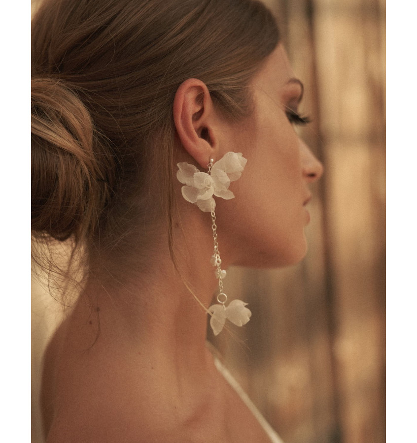 Kolczyki IVORY FLOWERS