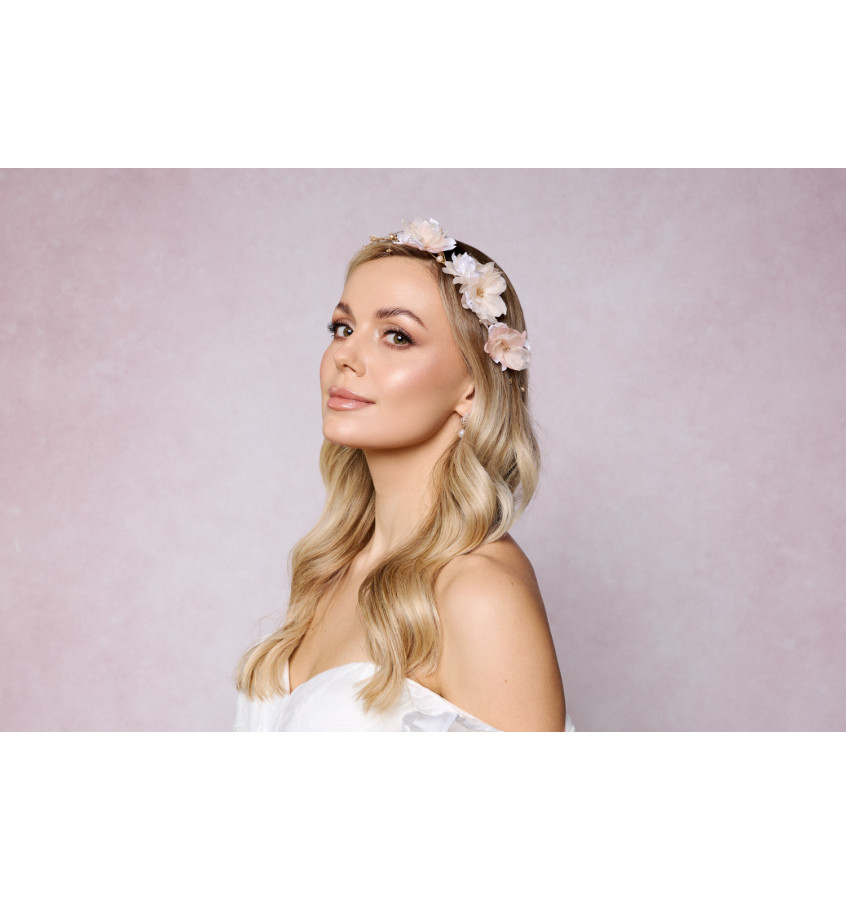 Opaska złota VINE PINK