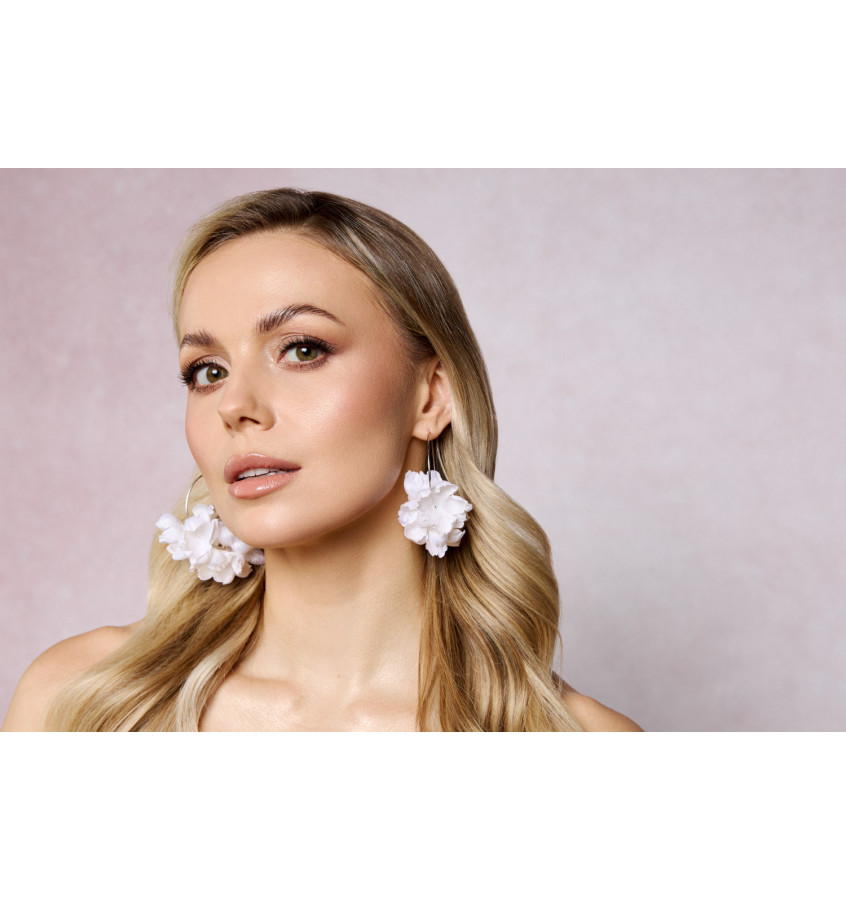 Kolczyki srebrne SILK HOOP