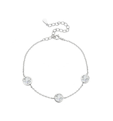 Bransoletka srebrna AVILES