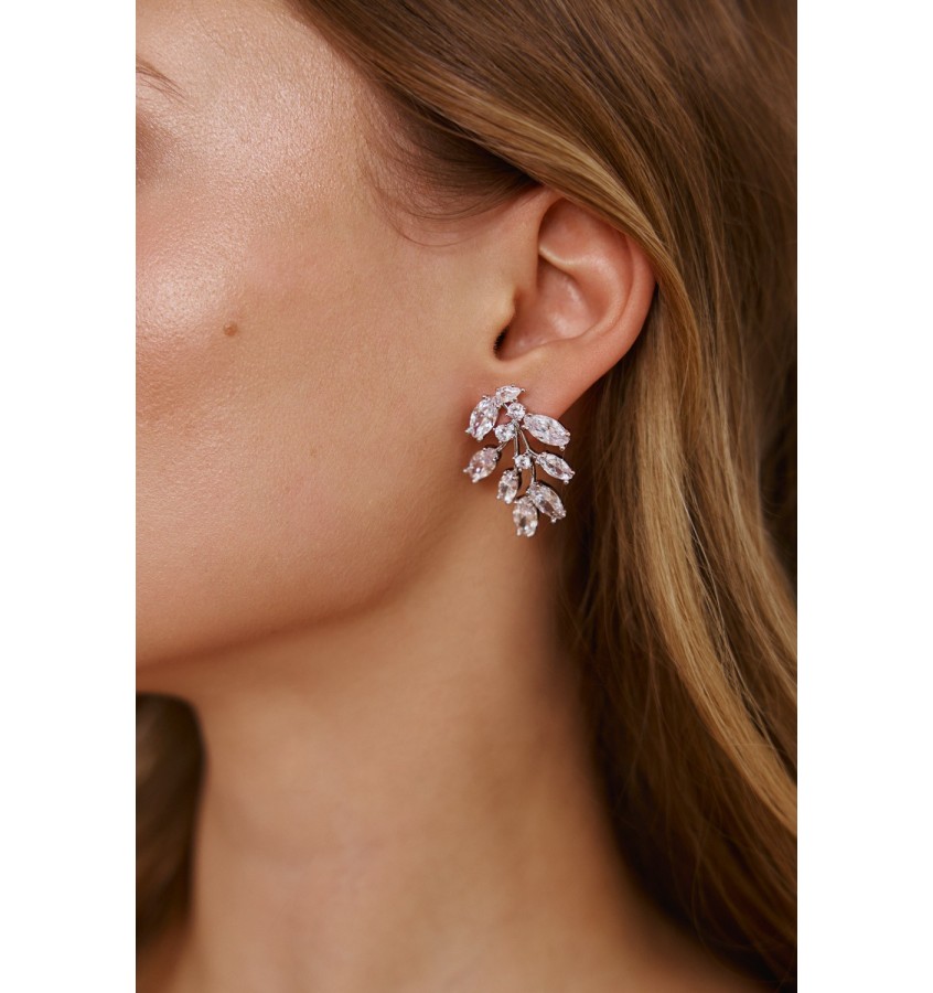 Kolczyki srebrne PETAL